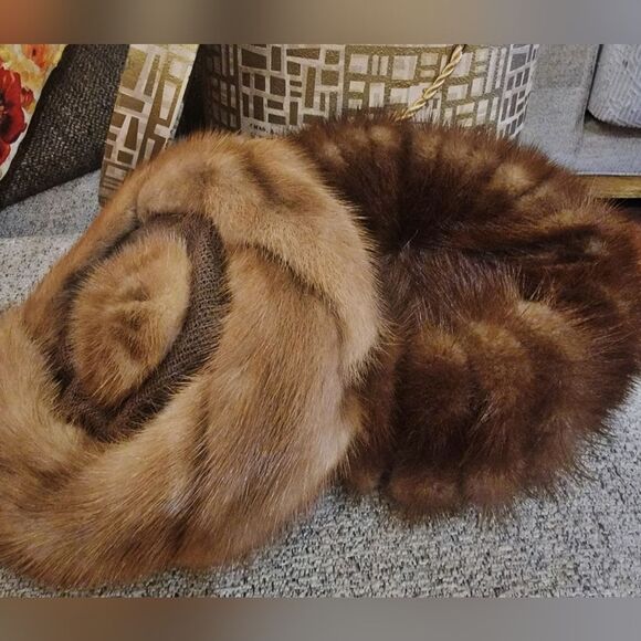 #Vintage #Chicago #Genuine #Mink #Fur Hats Set w/ Chas A Stevens Hatbox 50s-60s main image 9